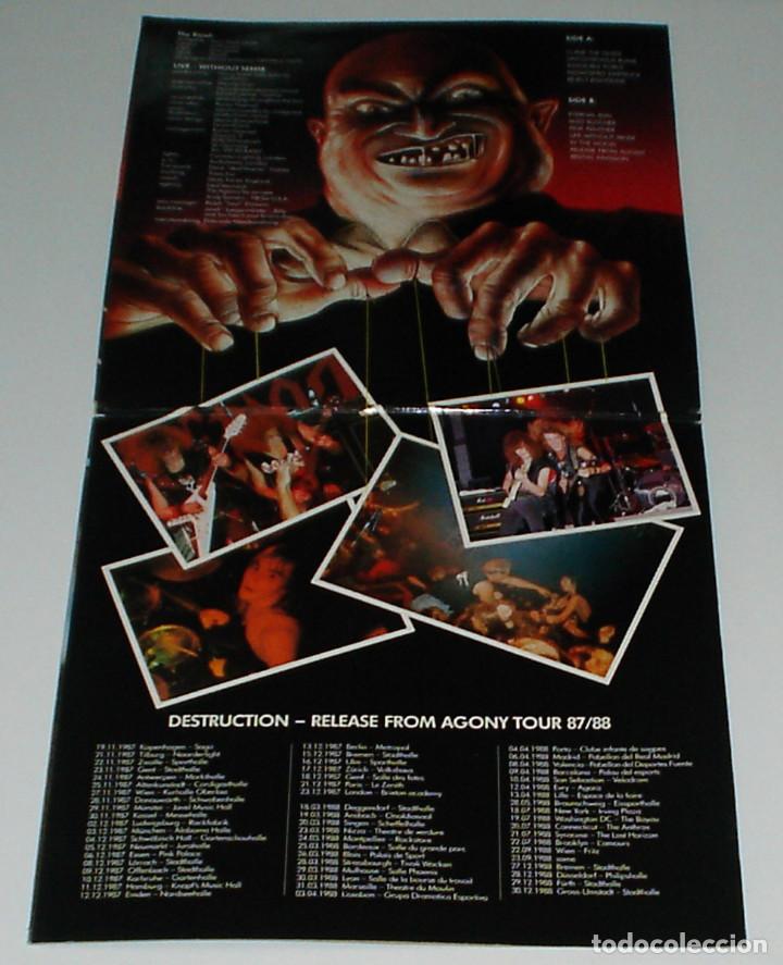 Discos de vinilo: LP DESTRUCTION - LIVE WITHOUT SENSE - Foto 4
