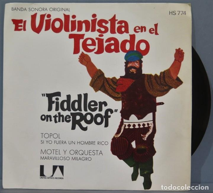 Discos de vinilo: SINGLE. EL VIOLINISTA EN EL TEJADO - Foto 1