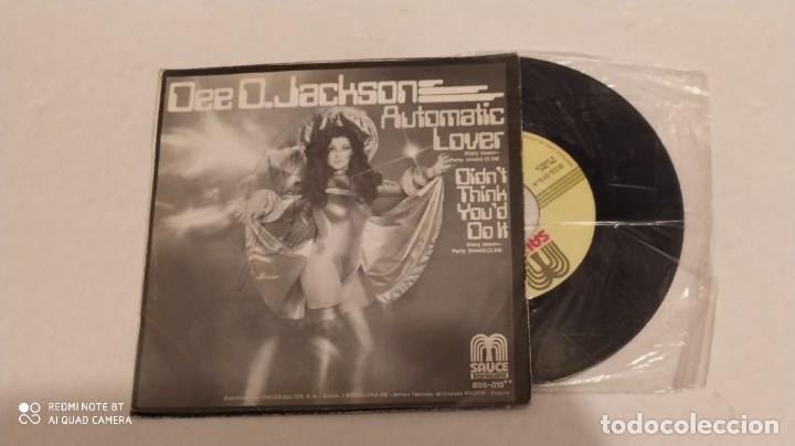 Discos de vinilo: SINGLE DEE D.JACKSON - AUTOMATIC LOVER - SAUCE 1978 - Foto 2