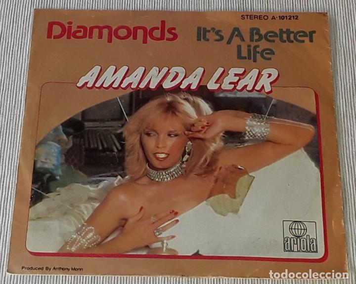 Discos de vinilo: SINGLE - AMANDA LEAR - DIAMONDS / ITS A BETTER LIFE - - Foto 1