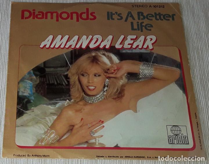 Discos de vinilo: SINGLE - AMANDA LEAR - DIAMONDS / ITS A BETTER LIFE - - Foto 2