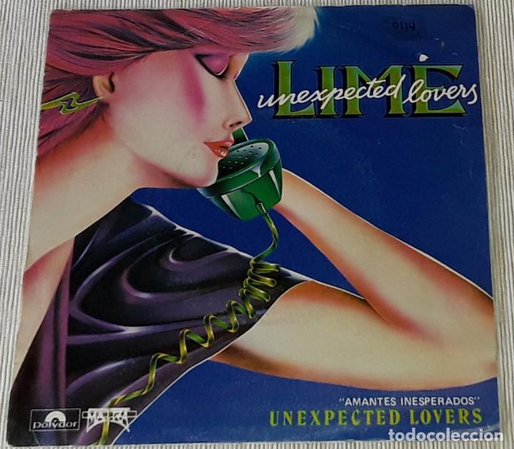 Discos de vinilo: SINGLE - LIME - UNEXPECTED LOVERS - LIME - AMANTES INESPERADOS - Foto 1