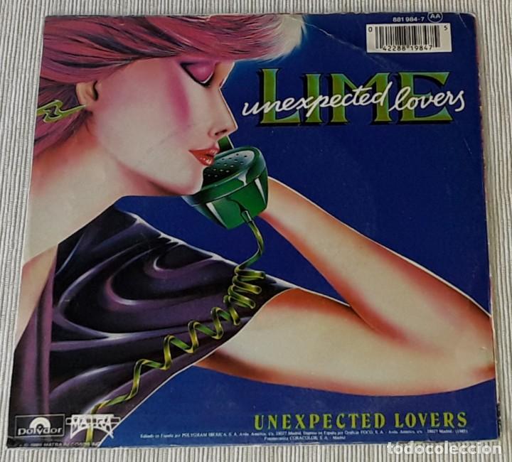 Discos de vinilo: SINGLE - LIME - UNEXPECTED LOVERS - LIME - AMANTES INESPERADOS - Foto 2