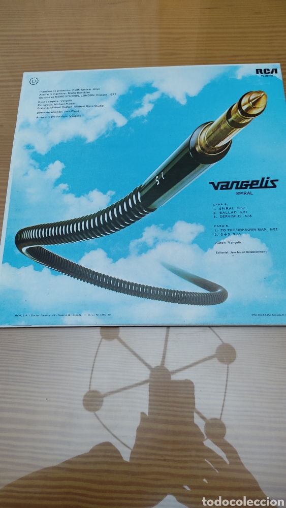 Discos de vinilo: Disco vinilo VANGELIS &rdquo;SPIRAL&rdquo; - Foto 2