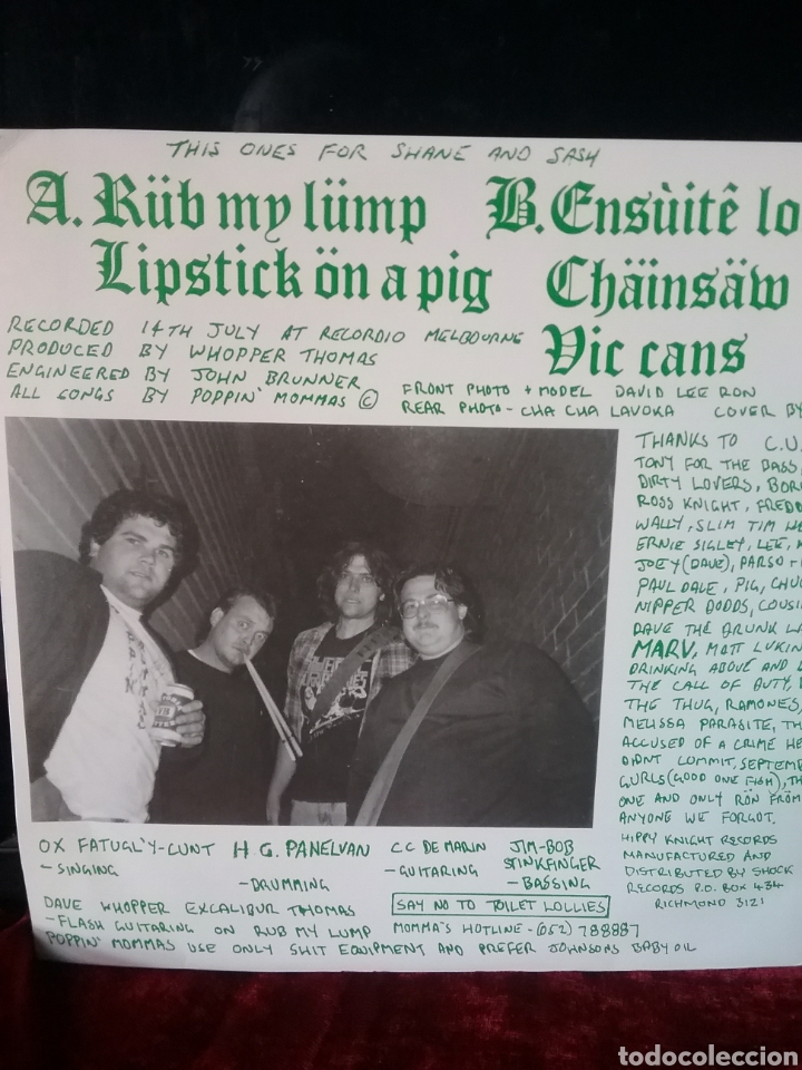 Discos de vinilo: POPPIN MOMMAS 1991 - Foto 2