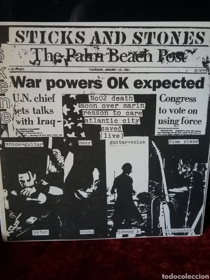 Discos de vinilo: STICKS & STONES 1990 SKENE RECORDS - Foto 3