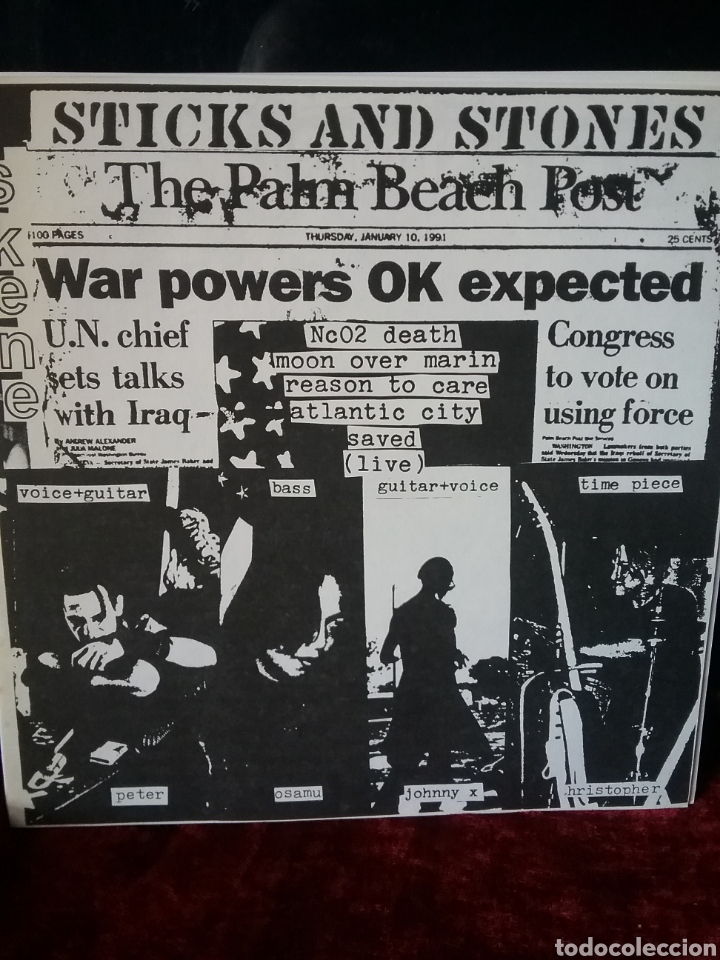 Discos de vinilo: STICKS & STONES 1990 SKENE RECORDS - Foto 4