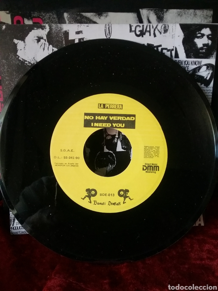 Discos de vinilo: LA PERRERA 1990 Single Copia Original - Foto 6