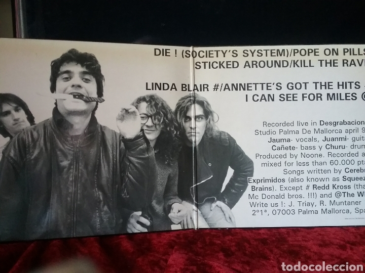 Discos de vinilo: CEREBROS EXPRIMIDOS 1992 DOLE SINGLE MUNSTER RECORDS - Foto 2
