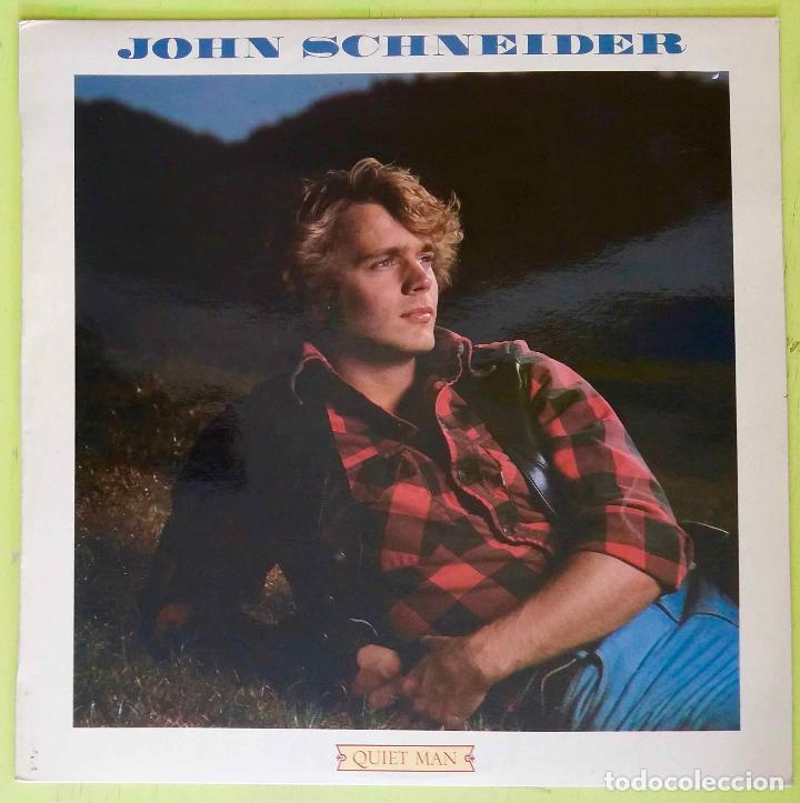 Discos de vinilo: JOHN SCHNEIDER, QUIET MAN. LP ESPA&Ntilde;A - Foto 1
