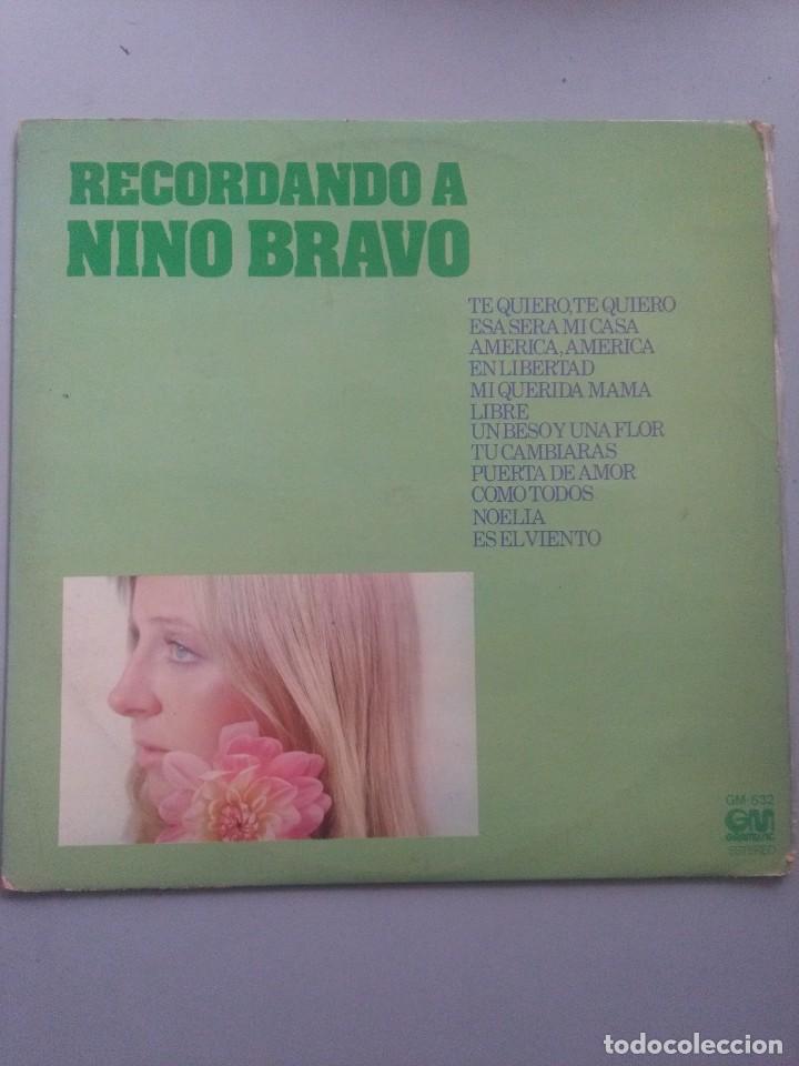 Discos de vinilo: LP-RECORDANDO A NINO BRAVO - Foto 1