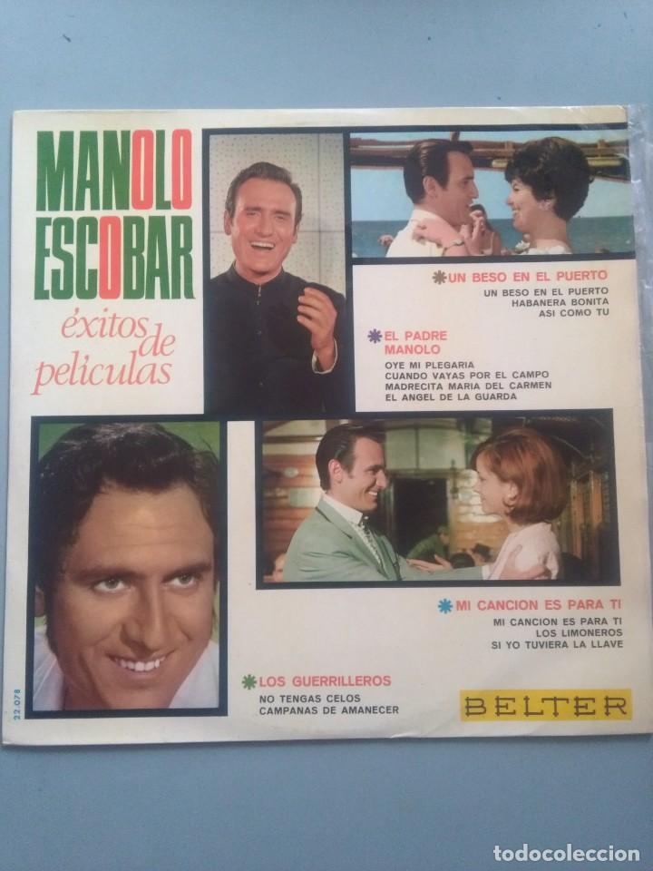 Discos de vinilo: LP-MANOLO ESCOBAR-&eacute;xitos de peliculas