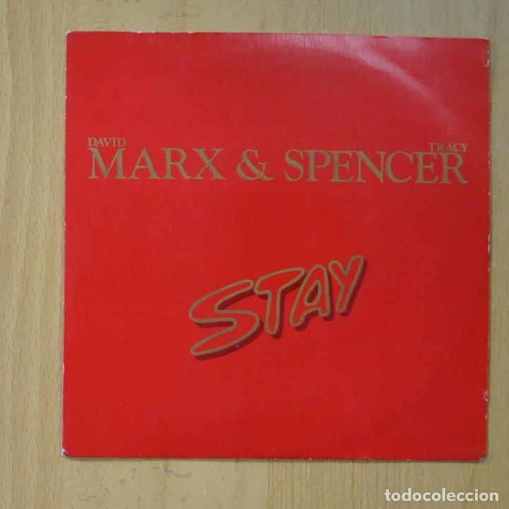 Discos de vinilo: DAVID MARX & TRACY SPENCER - STAY / STAY (D. VERSION ) - SINGLE - Foto 1