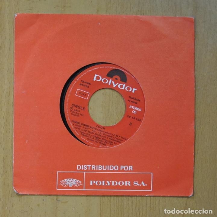 Discos de vinilo: ZOOM - GIMME GIMME LOVE - SINGLE - Foto 1