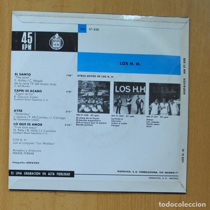 Discos de vinilo: LOS H.H. - EL SANTO + 3 - EP - Foto 2