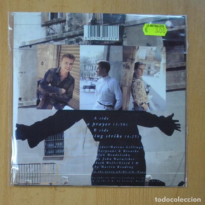 Discos de vinilo: BREATHE - SAY A PRAYER / MAY LIGHTNING STRIKE - SINGLE - Foto 2