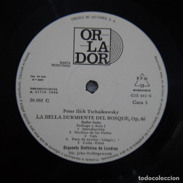 Discos de vinilo: C&Iacute;RCULO INTERNACIONAL DE AMIGOS DEL LIBRO Y DEL DISCO - LA BELLA DURMIENTE DEL BOSQUE - LP 1966 - Foto 3