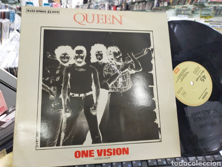 Discos de vinilo: Queen maxi one visi&oacute;n Espa&ntilde;a 1985 - Foto 1
