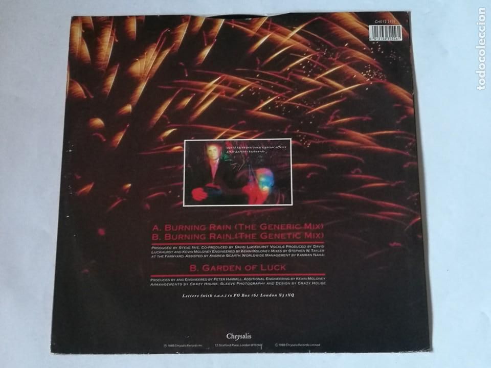 Discos de vinilo: Crazy House - Burning Rain - 1987 - Foto 2