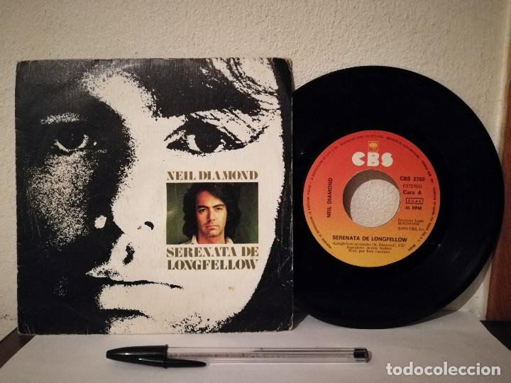 Discos de vinilo: ANTIGUO SINGLE - NEIL DIAMOND - CBS - SERENATA DE LONGFELLOW - Foto 1