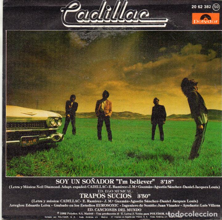 Discos de vinilo: CADILLAC - SOY UN SO&Ntilde;ADOR - SINGLE - Foto 2