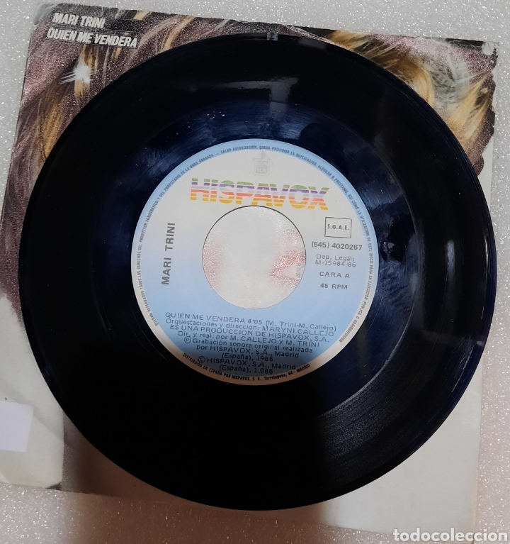 Discos de vinilo: Mari Trini - quien me vender&aacute; - Foto 2