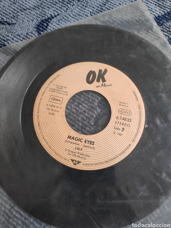 Discos de vinilo: Vinilo single - Joy - Black is black + Magic eyes - Foto 2