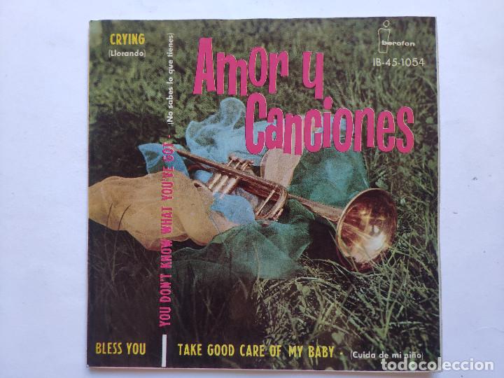 Discos de vinilo: AMOR Y CANCIONES - EP SPAIN PS - SE VENDE SOLO PORTADA SIN VINILO EN SU INTERIOR