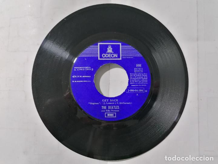 Discos de vinilo: THE BEATLES, GET BACK / DONT LET ME DOWN , A&Ntilde;O 1969, ODEON, J-006-04.084 M - Foto 3