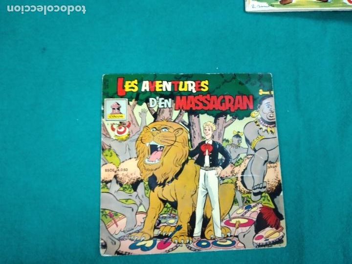 Discos de vinilo: LES AVENTURES DEN MASSAGRAN. SINGLE ODEON. CUENTO INFANTIL. - Foto 1