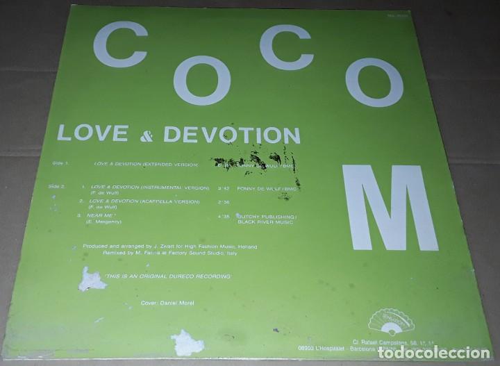 Discos de vinilo: MAXI SINGLE - COCO M - LOVE & DEVOTION - COCO M - 4 TEMAS - ITALO-DISCO - Foto 2