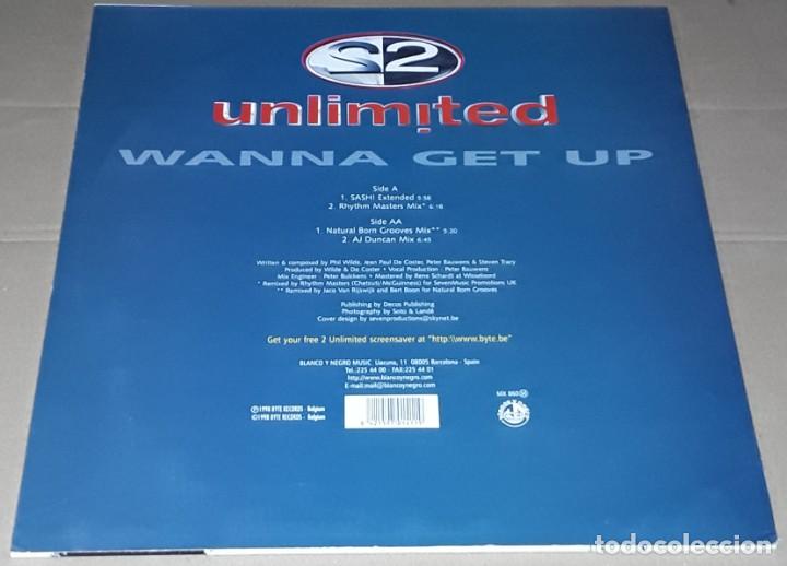 Discos de vinilo: MAXI SINGLE - 2 UNLIMITED - WANNA GET UP - Foto 2
