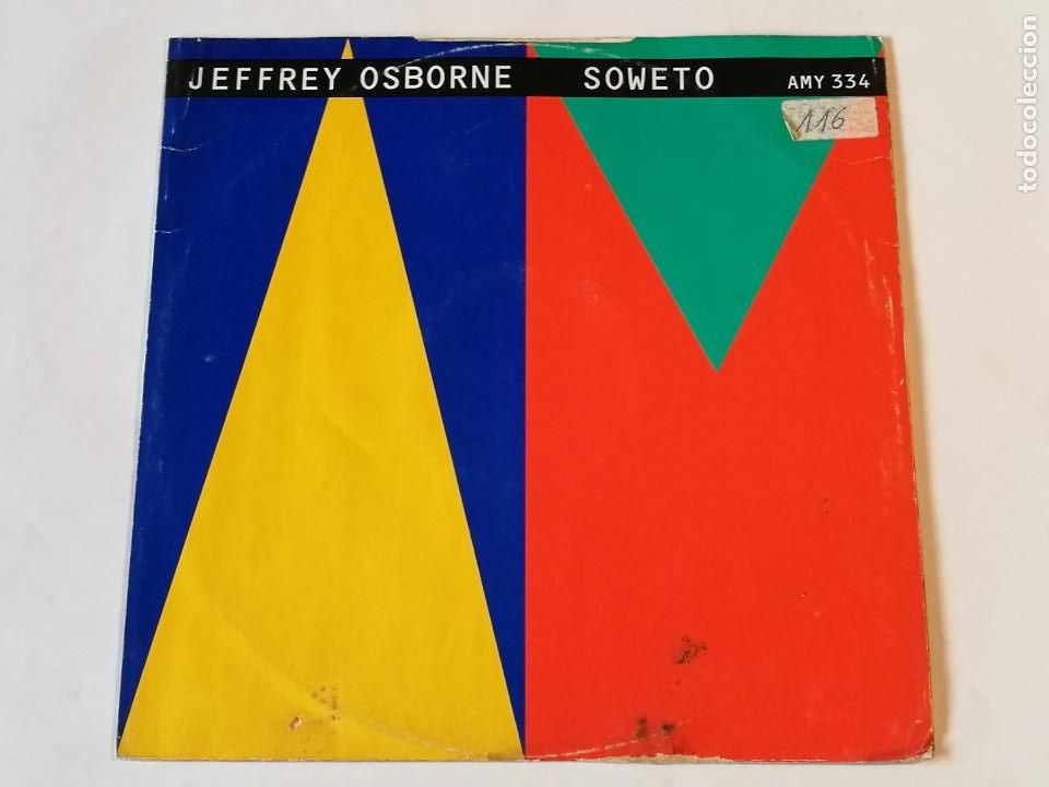 Discos de vinilo: Jeffrey Osborne - Soweto - 1986 - Foto 2