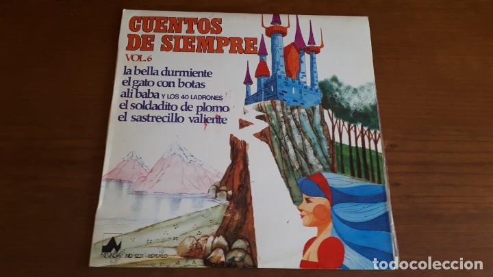 Discos de vinilo: 2 LPS CUENTOS DE SIEMPRE - VOL. 6, 8 - 1977. - Foto 2