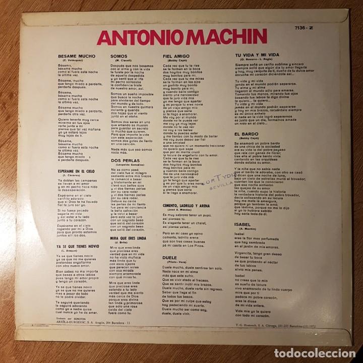 Discos de vinilo: DISCO LP ANTONIO MACH&Iacute;N. ISABEL. VERGARA - Foto 2