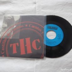 Discos de vinilo: T.H.C. 7´SG CASTILLOS DE CUENTOS + 1 (1987) GRUPO ALMERIA/ ROCK ALTERNAT/PUNK*MUY RARO* EXCEL.. Lote 236422470