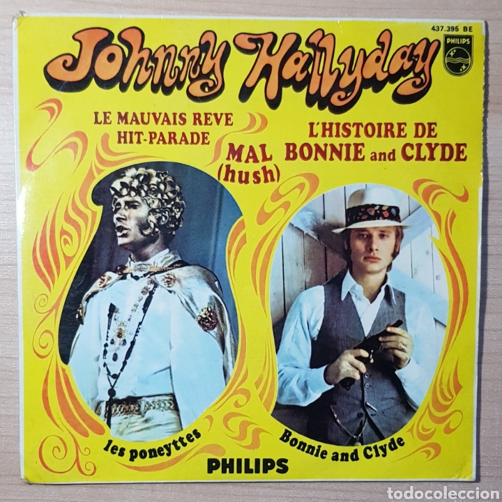 Discos de vinilo: Johnny Hallyday hush 7&rdquo; E.p. - Foto 1
