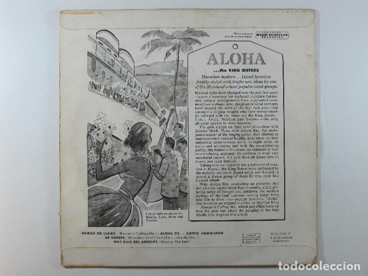Discos de vinilo: EP The King Sisters. Aloha (~1957) (RARO. VERSION NO EXISTENTE EN DISCOGS.COM) - Foto 2