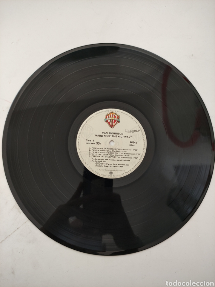 Discos de vinilo: LP hard nose the Highway Van Morrison - Foto 3
