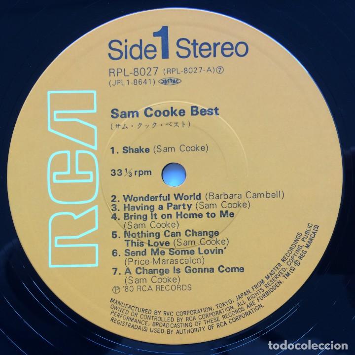 Discos de vinilo: Sam Cooke &lrm;&ndash; Best Japan,1980 RCA* - Foto 4