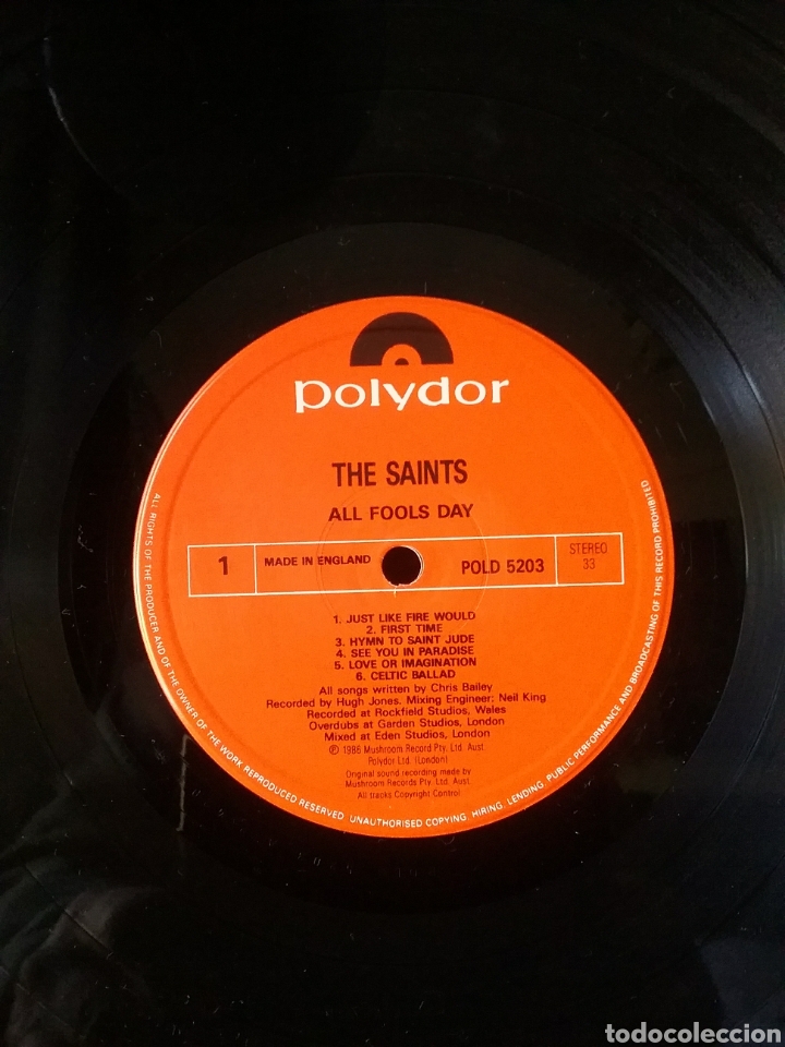 Discos de vinilo: THE SAINTS 1985 Copia Original POLYDOR RECORDS - Foto 3
