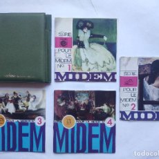 Discos de vinilo: MIDEM 1967 – PACK 4 EP’S PROMOS – BRINCOS – MICKY Y LOS TONYS – SPANISH EDITION - ULTRARARE - REF: 1. Lote 167809017