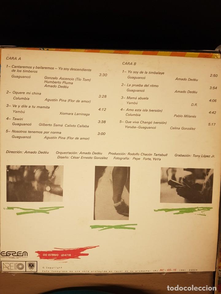Discos de vinilo: CONJUNTO DE CLAVE Y GUAGANCO - CANTAREMOS Y BAILAREMOS - Foto 2