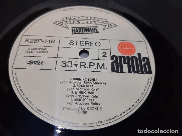 Discos de vinilo: KROKUS -HARDWARE- (1981) LP DISCO VINILO - Foto 2