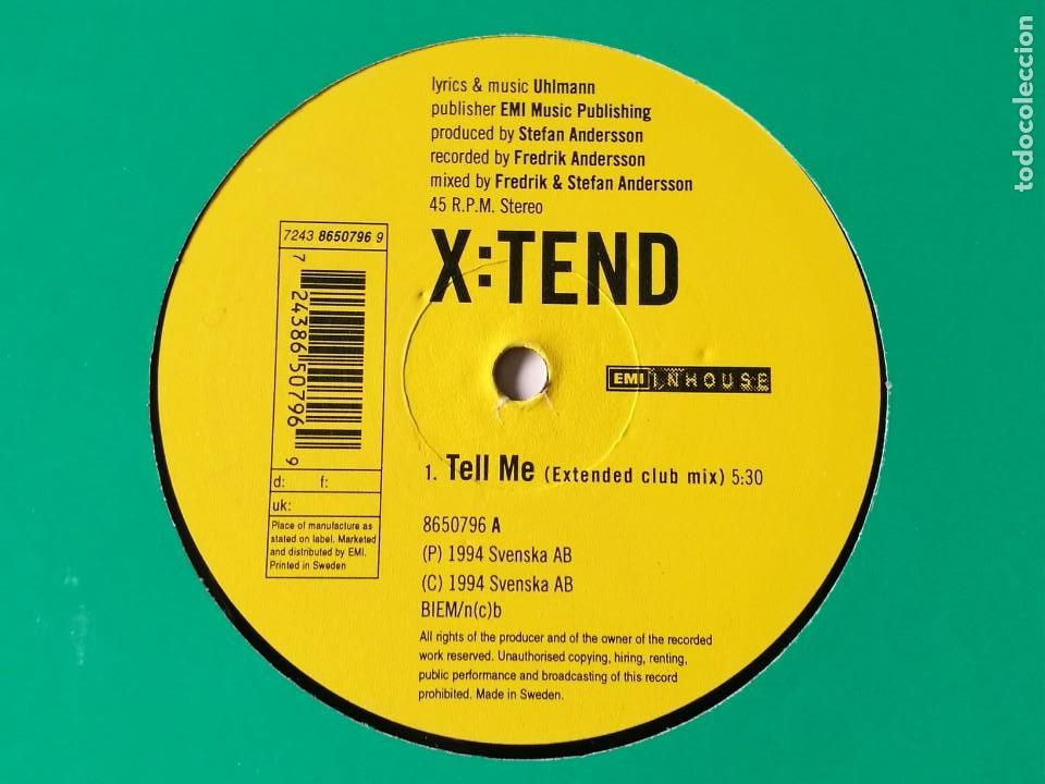 Discos de vinilo: X:Tend - Tell Me - 1994 - Foto 2