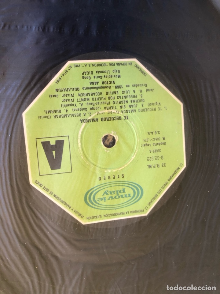 Discos de vinilo: Disco V&iacute;ctor Jara, te recuerdo Amanda - Foto 3
