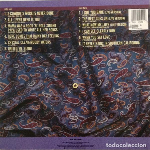 Discos de vinilo: SONNY & CHER - THE HIT SINGLES COLLECTION - Foto 2