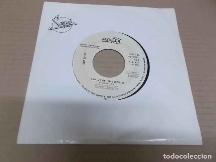 Vinyl records: ERASURE (SINGLE) CHAINS OF LOVE A&Ntilde;O 1988 - PROMOCIONAL