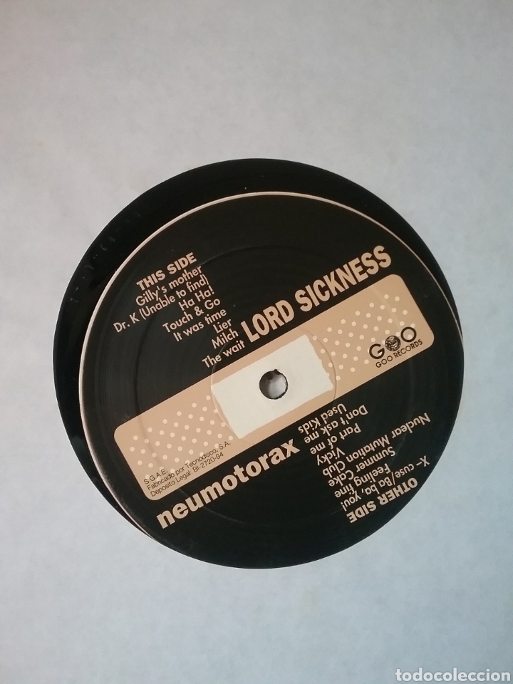 Discos de vinilo: LORD SICKNESS 1994 GOO RECORDS - Foto 6
