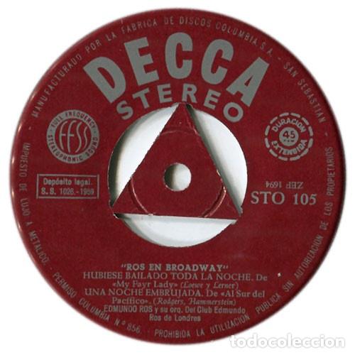 Discos de vinilo: Ros En Broadway - Edmundo Ros - Foto 3